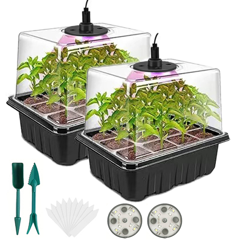 صينية بداية البذور مع أضواء ال - مراجعة Humidity Dome Kit وسعره