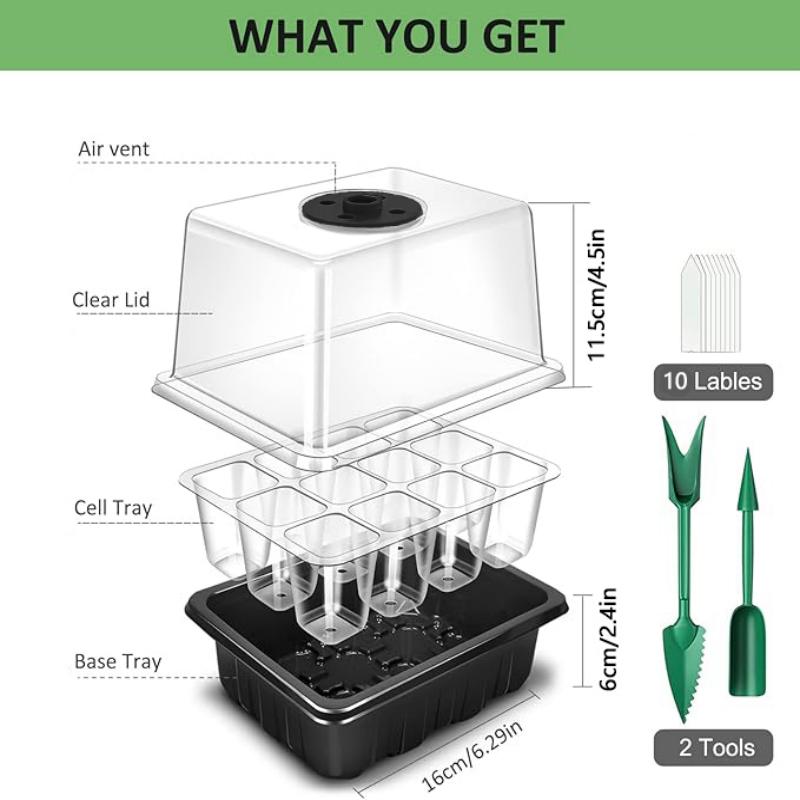 صينية بداية البذور مع أضواء ال - مراجعة Humidity Dome Kit وسعره