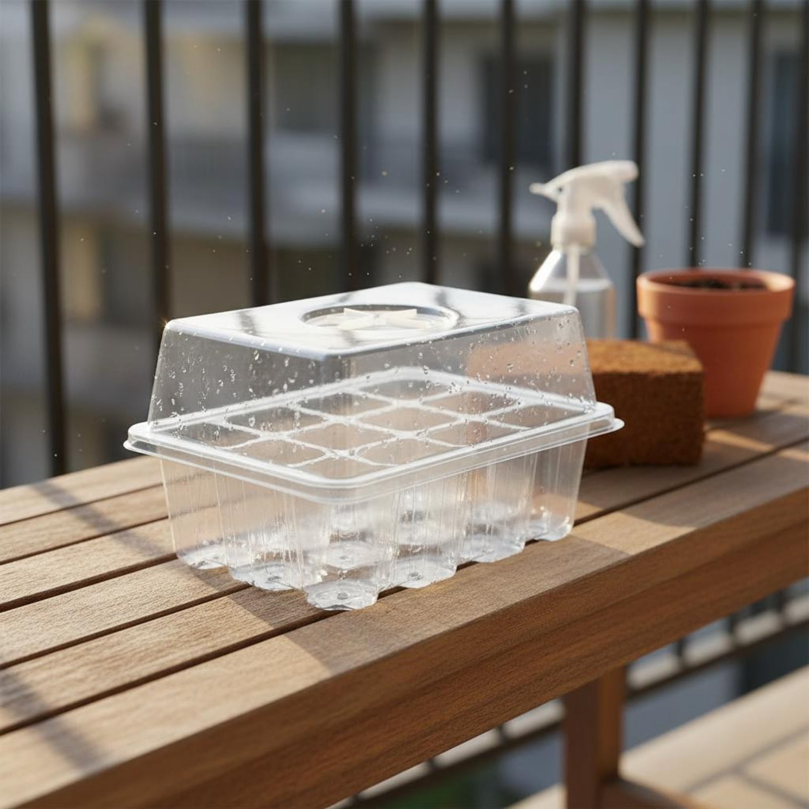 صينية إنبات بـ 12 حجرة مع غطاء - مراجعة Humidity Dome Kit وسعره