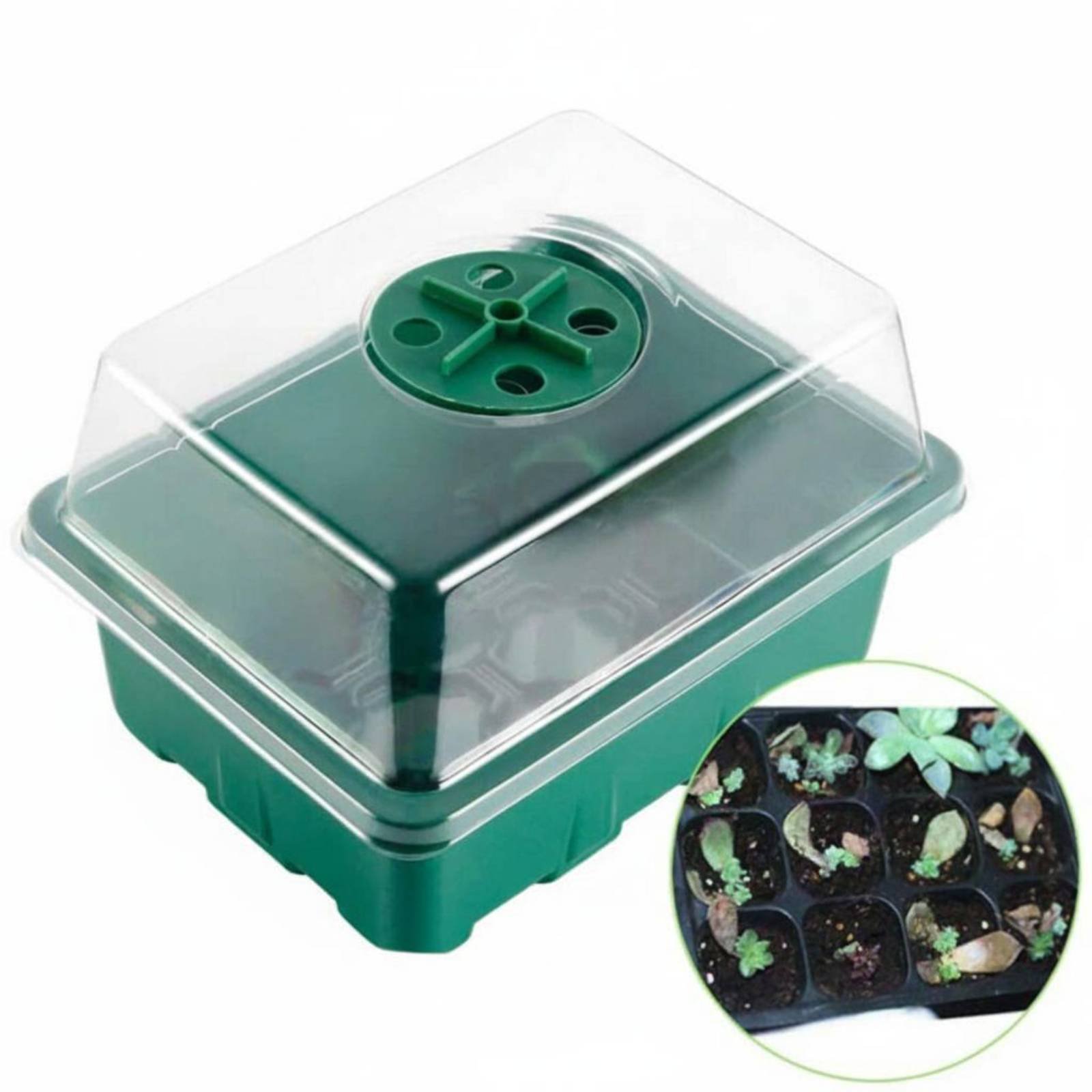 صينية إنبات بـ 12 حجرة مع غطاء - مراجعة Humidity Dome Kit وسعره