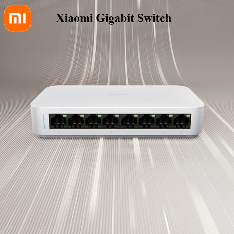 Xiaomi Mi 8 منافذ RJ45 جيجابت  - مراجعة Xiaomi Hub Mijia Hub وسعره
